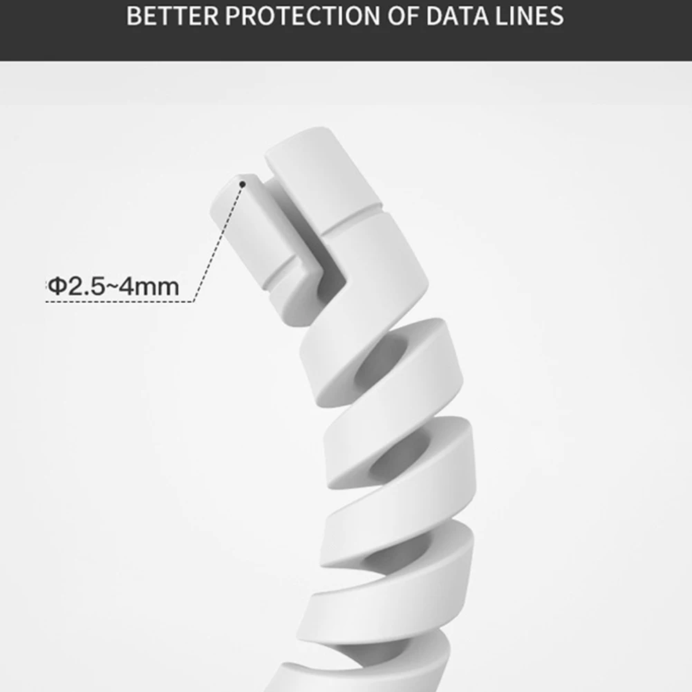 Flexibler Spiralkabel-Organizer Speicher rohr Kabel management Kabel wickler Schreibtisch ordentlich Kabel zubehör