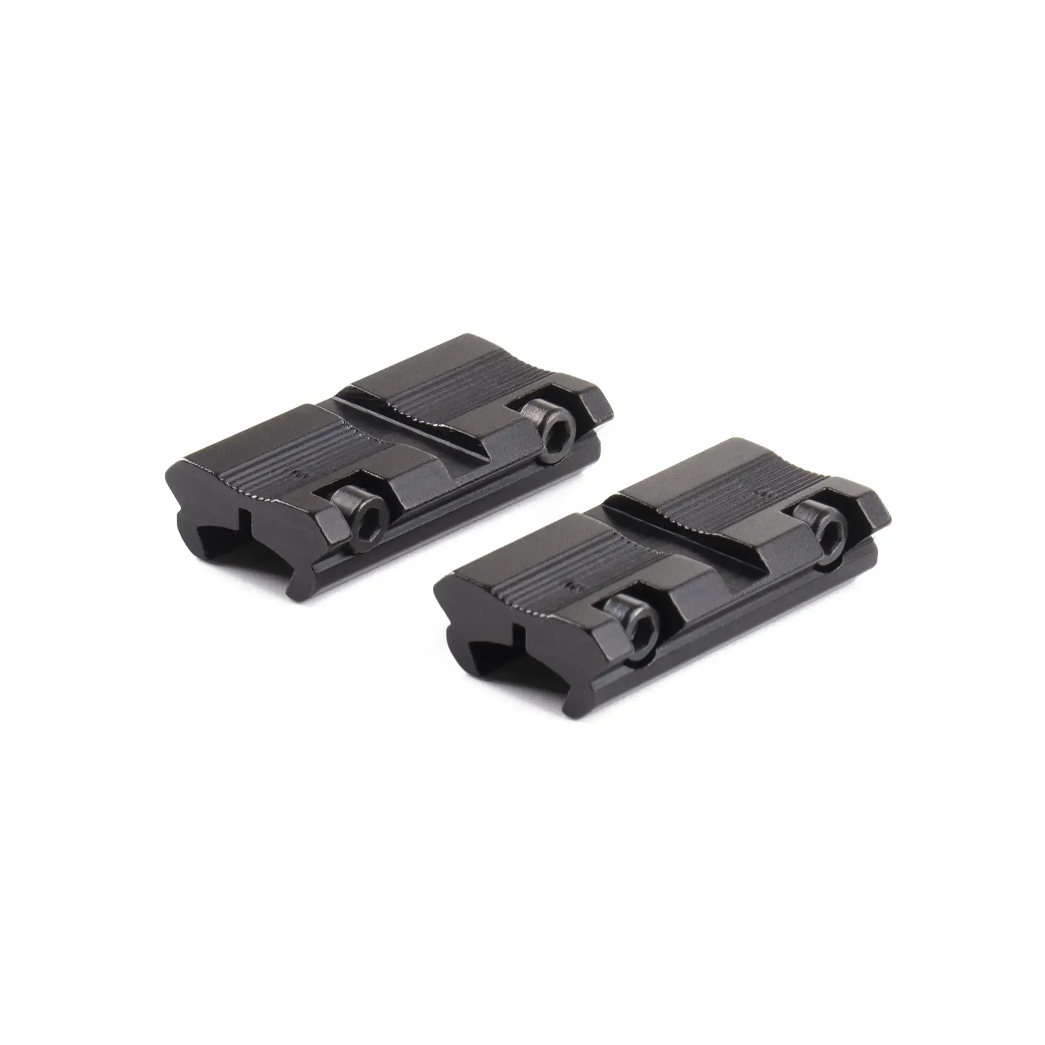 2pcs/Set 11mm Dovetail to 20mm Rail Adapter Tactical Red Dot Scope Installation Low Profile Riser Mount Hunting Accessories