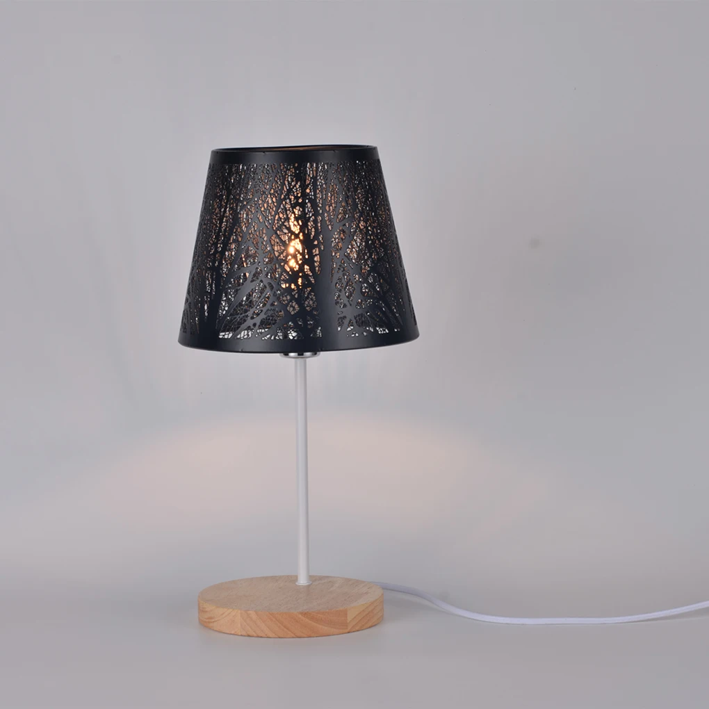 

Metal Lamp Shade E26 E27 Forest Tree Style Hollow Out Iron Lampshade Cover with Inner Pattern for Table Floor Lamp Cover