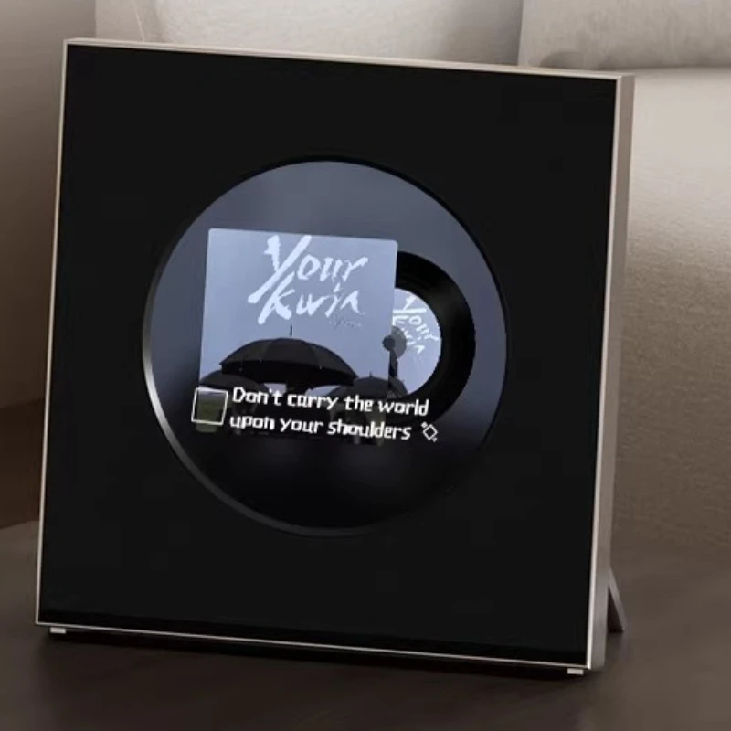 Floating Lyrics Speaker Bluetooth Vinyl Subtitles Living Room Stereo