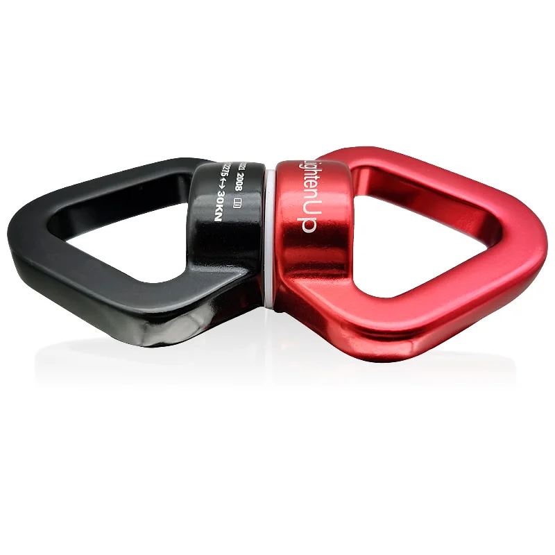 30KN Outdoor Climbing Carabiner 8-Shaped Connecting Rotating Ring Rope Swivel Universal wheel fixed Climbing  Accessories Yoga