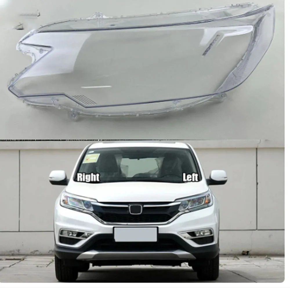 

For Honda CRV 2015 2016 Car Front Headlight Lens Cover Lampshade Glass Lampcover Caps Headlamp Shell Transparent Light Lamp Case