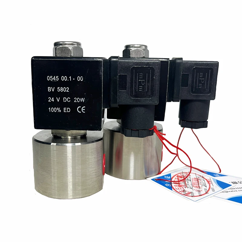 160bar 16MPa 2 way nitrogen high pressure solenoid valve 1/4 24V Orifice 1mm SS304 DN1 normally close