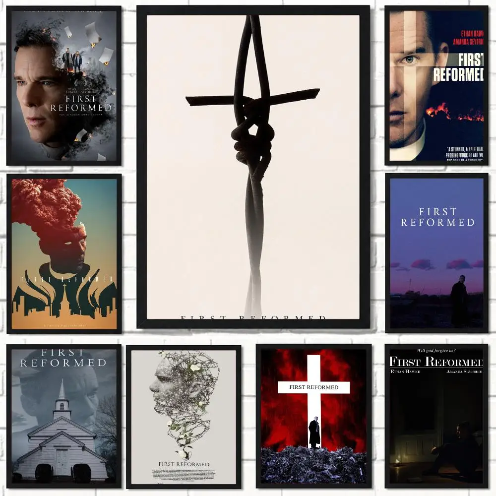classic movie F-First Reformed-D Poster Self Adhesive Wall Decor for Modern Home Cafe Office and Bar