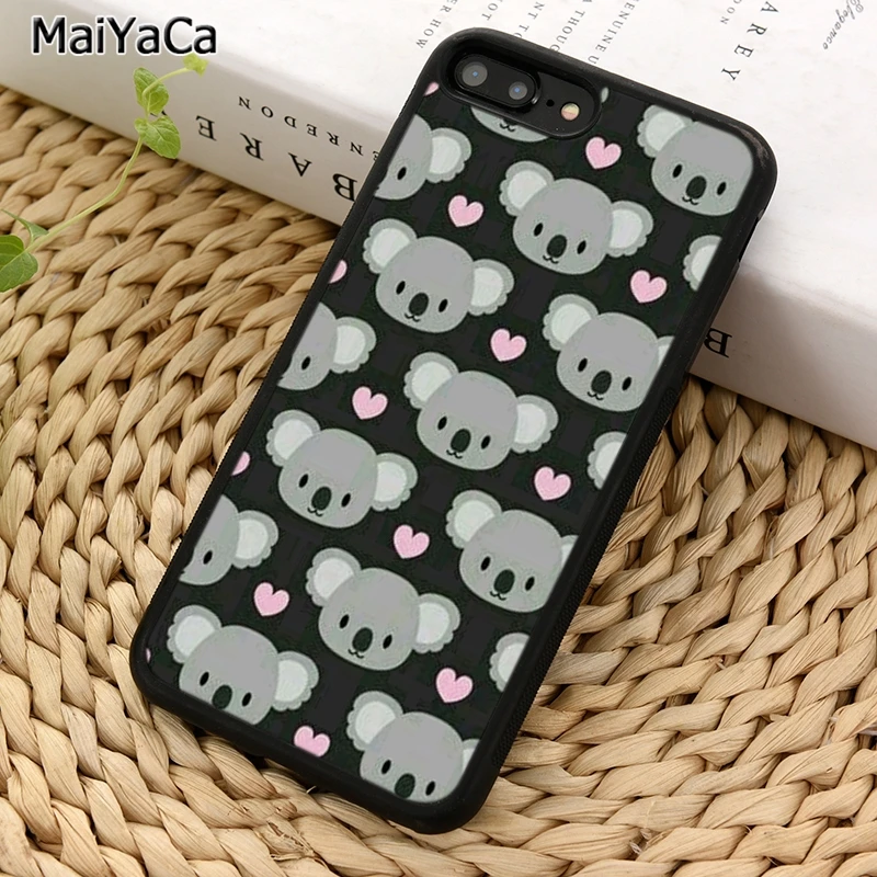 MaiYaCa Cute Koala Art Collage Phone Case For iPhone 16 15 14 plus 11 12 13 Pro  XR XS Max coque Cover Shell