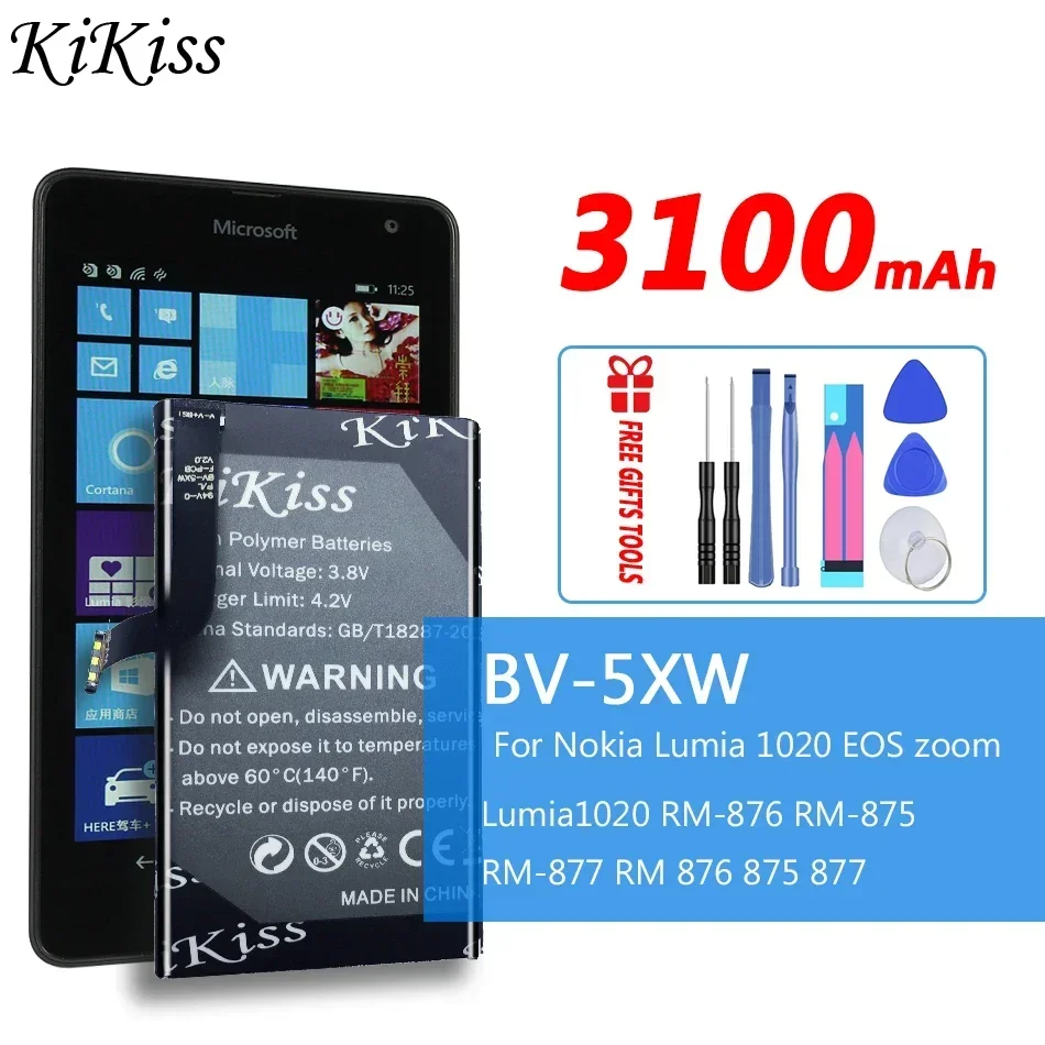 

For Nokia Lumia 1020 EOS zoom Lumia1020 RM-876 RM-875 RM-877 RM 876 875 877 Mobile Phone Battery 3100mAh