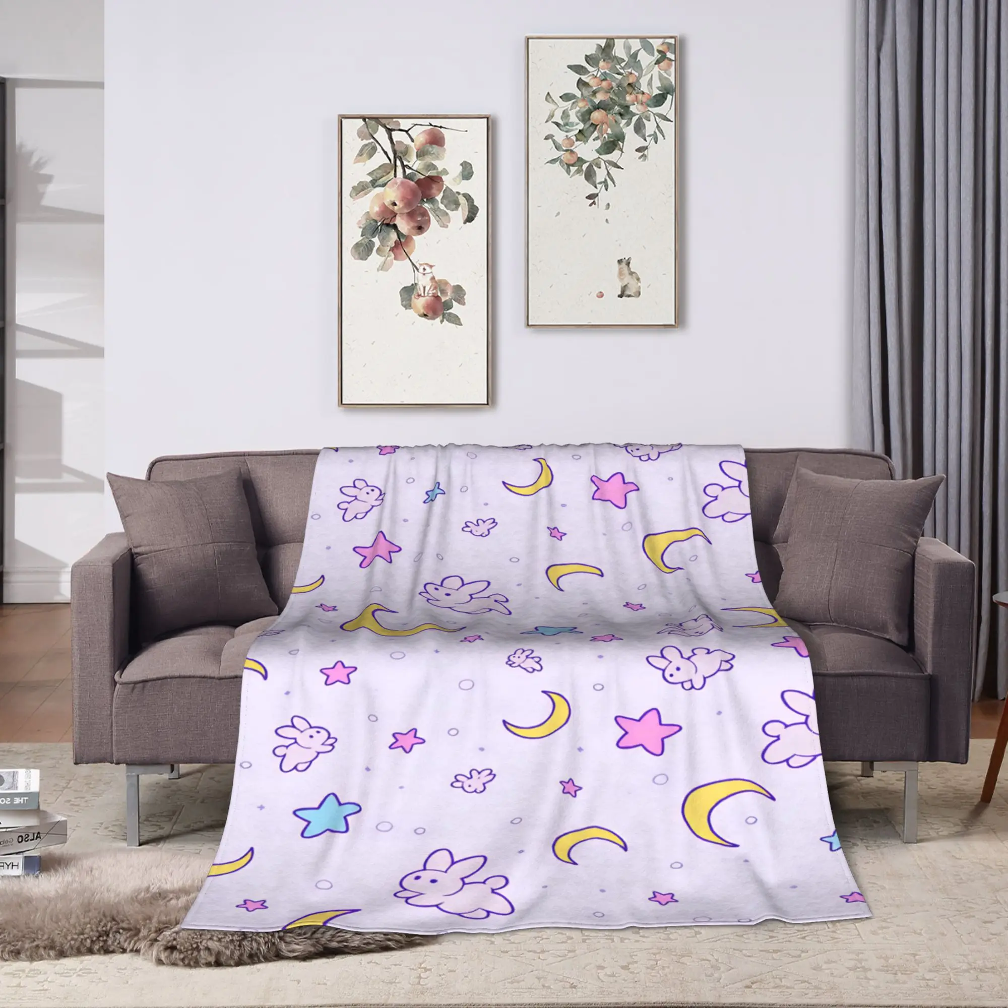 S-Sailor M-Moon Anime  Blanket  Decorative Flannel Bedding Throws For Couch Bed Warm Soft Design Quality Bedspread Gift