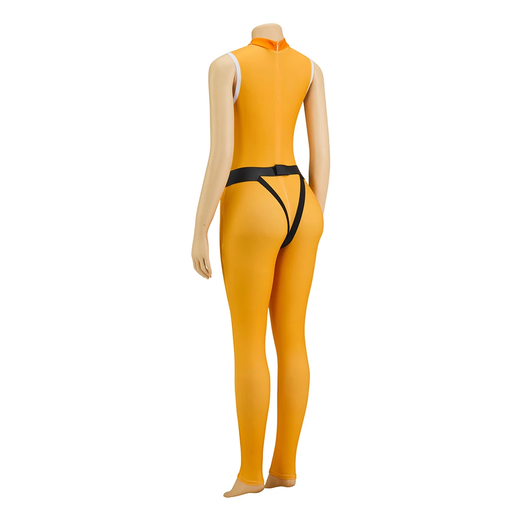 アニメ夢子すずきりコスプレレンジャー衣装セクシーな女性ファンタジアジャンプスーツバトルボディスーツハロウィンパーティーロンパーススーツ