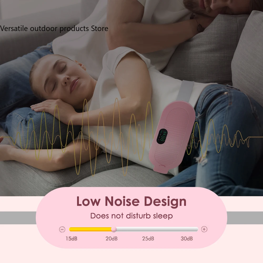 حزام قصر دافئ للتدليك الساخن للفتيات خلال فترة الحيض العمة Nuangongbao جهاز تدليك الخصر الذكي للتدفئة