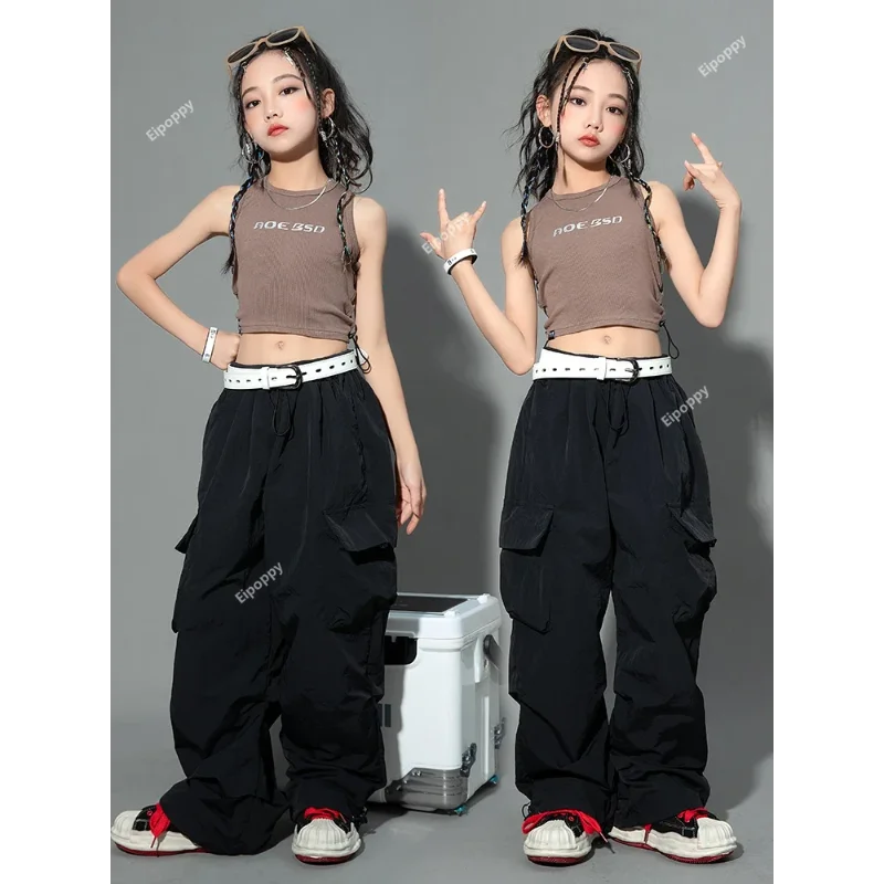 

Jazz Dance Costume Girls Hip Hop Street Dance Costume Performance Kids Stage Performance Clothing Walking Competition Clothes