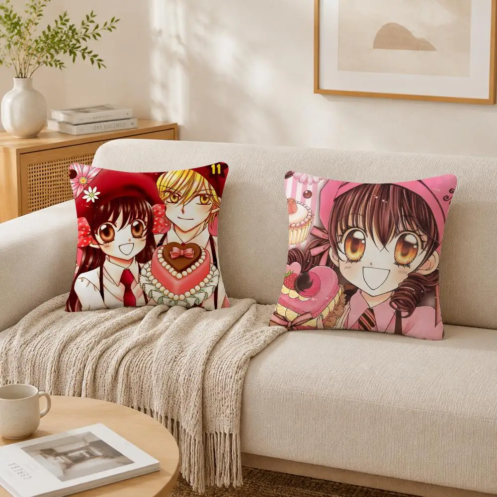 Pretty Anime Y-Yumeiro Patissiere Cushion Cover Plush Decorative Pillow Case With Hidden Zipper Cutecore Room Decor For Home