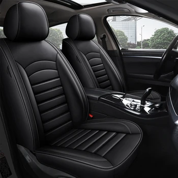 Leather car seat covers for Volkswagen VW Polo Leather Sedan Jetta 6R Touareg Passat b5 b6 b8 Golf 7 4 5 6 t-roc Tiguan accessories