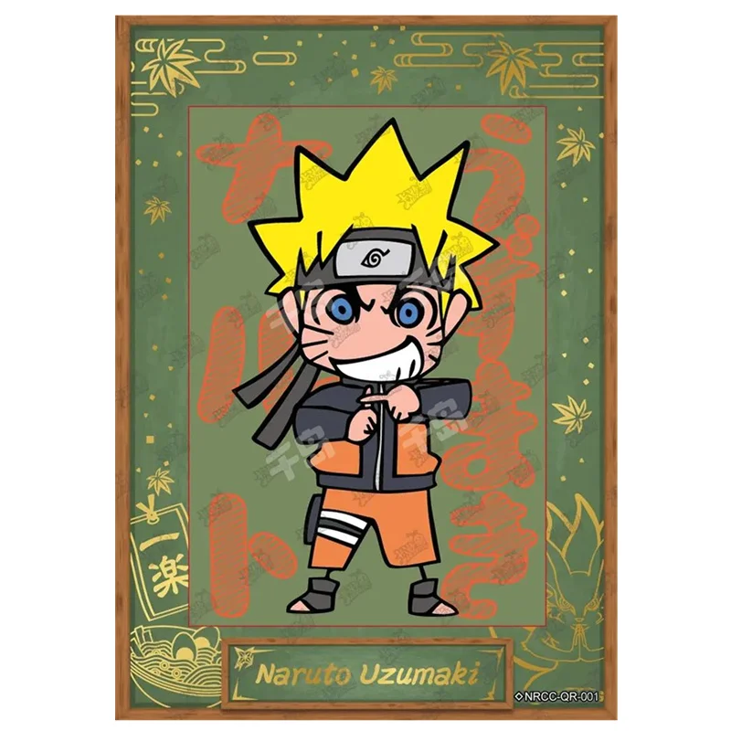 Kayou Naruto QR Card Uzumaki Naruto Hatake Kakashi Tsunade Uchiha Sasuk Hyuga Hinata Orochimaru Anime Figure Collection Cards