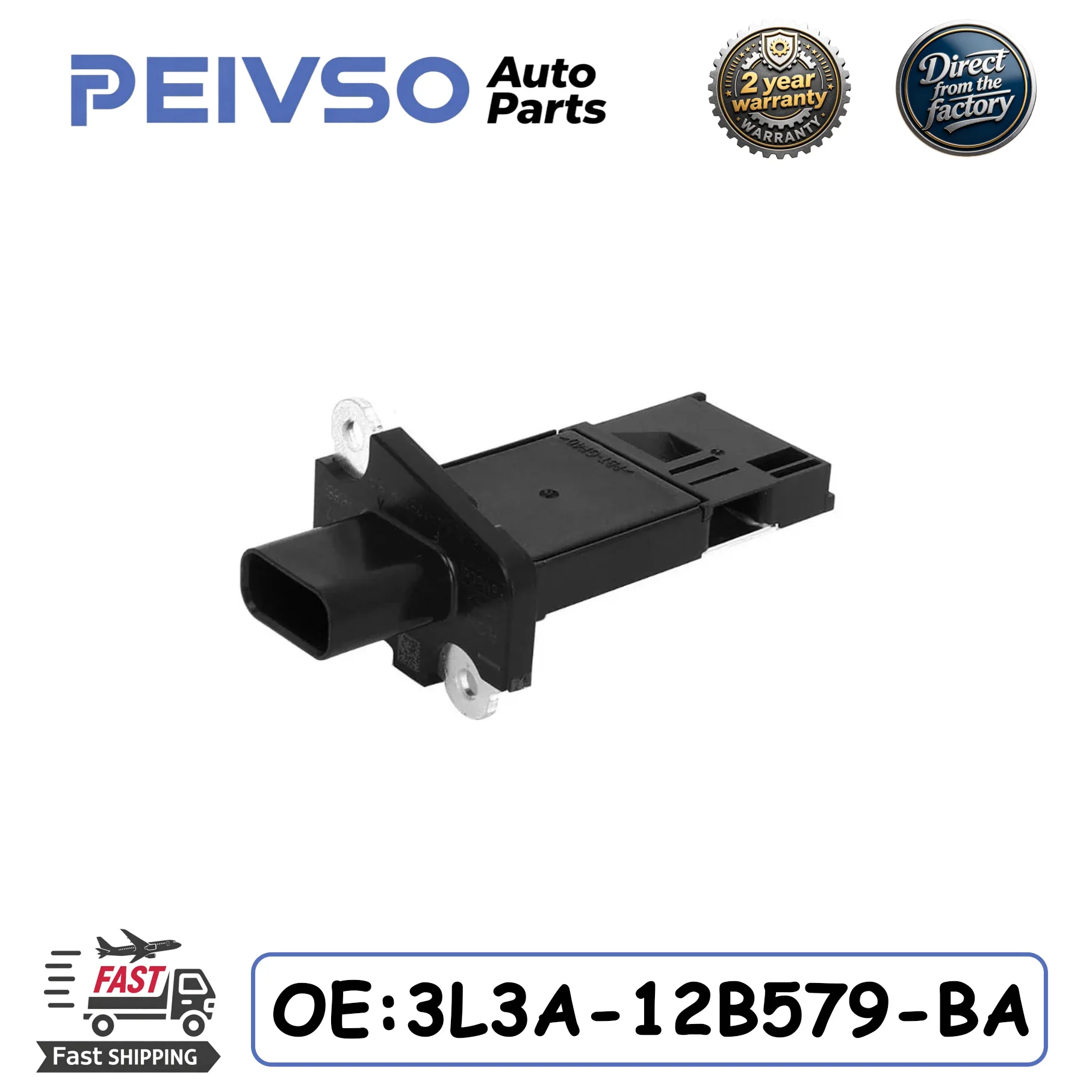 PEIVSO 3L3A-12B579-BA High-Quality Mass Air Flow Sensor Fits For Ford E150 F150 Fiesta Fusion Lincoln LS MKS
