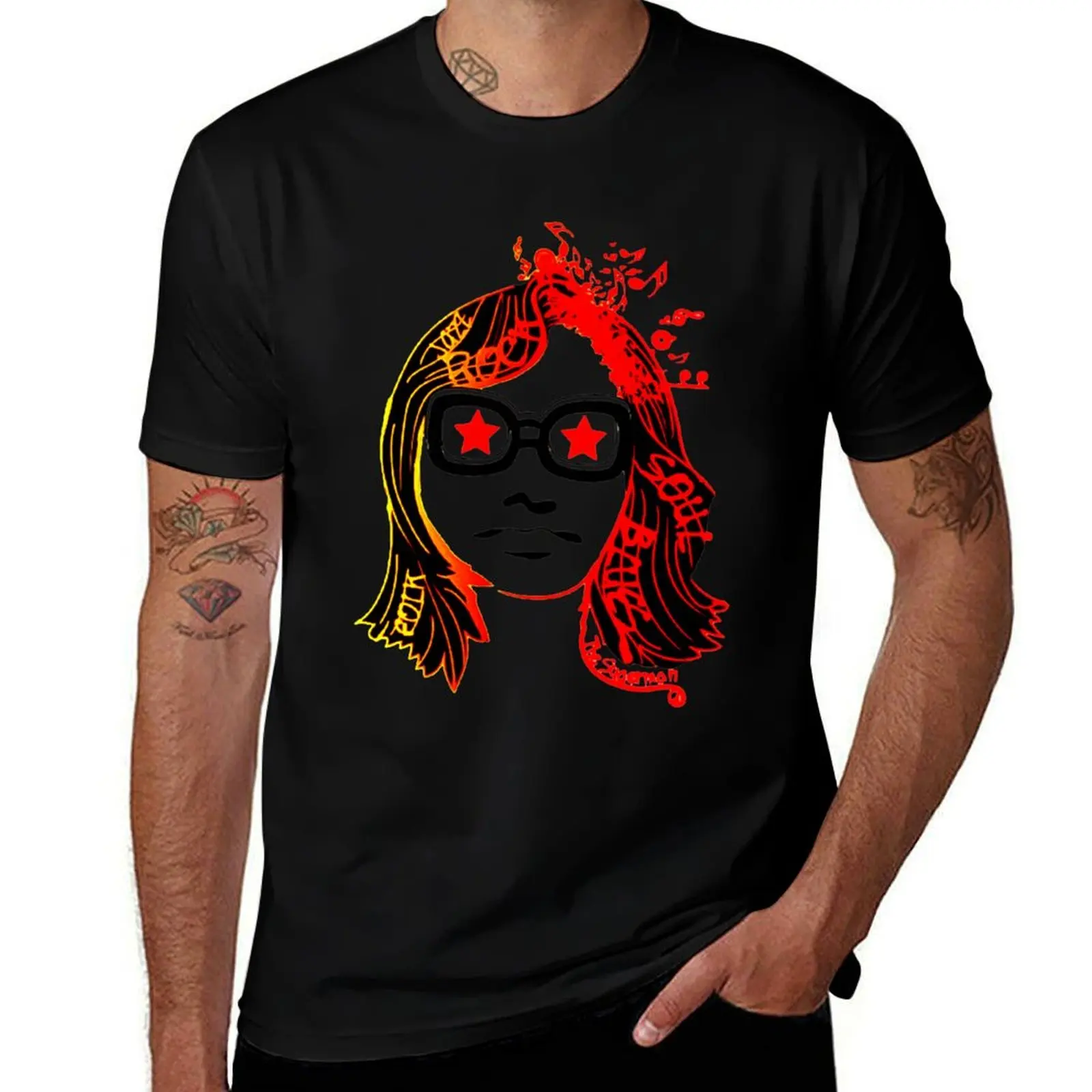sixto rodriguez art T-Shirt Fashion Letter Print T-Shirt