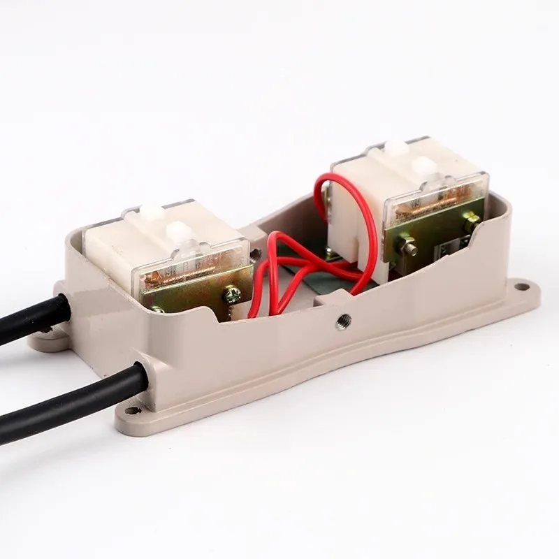 YDT1-20 101 Foot Step Down Switch with Double Head Wire Foot Switch Pedal Power Controller Non-slip 220V/380V 120 Times /h IP62