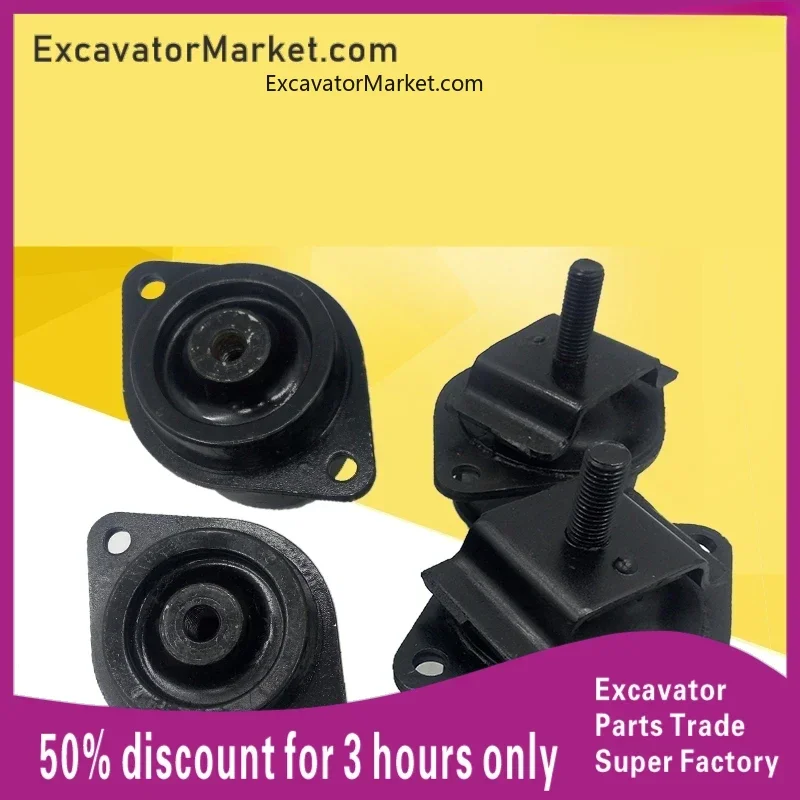 For HITACHI ZX ZAX60/70/120/200/240-3-5/6  cab shock-absorbing rubber shock-absorbing pad excavator accessories For excavator