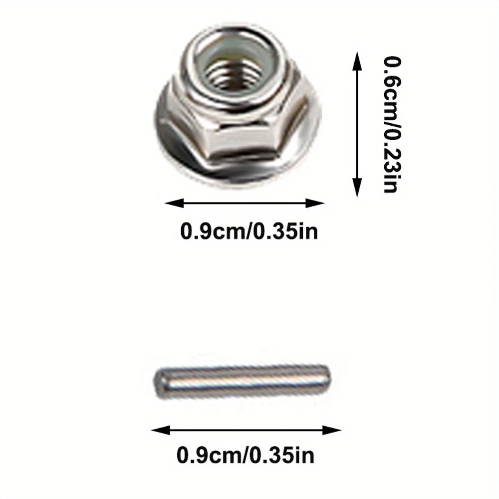 10PCS M4 Nylon Lock Wheel Nut & Axle Pins for Traxxas TRX4 Axial SCX10 Tamiya WLtoys 1/10 RC Car