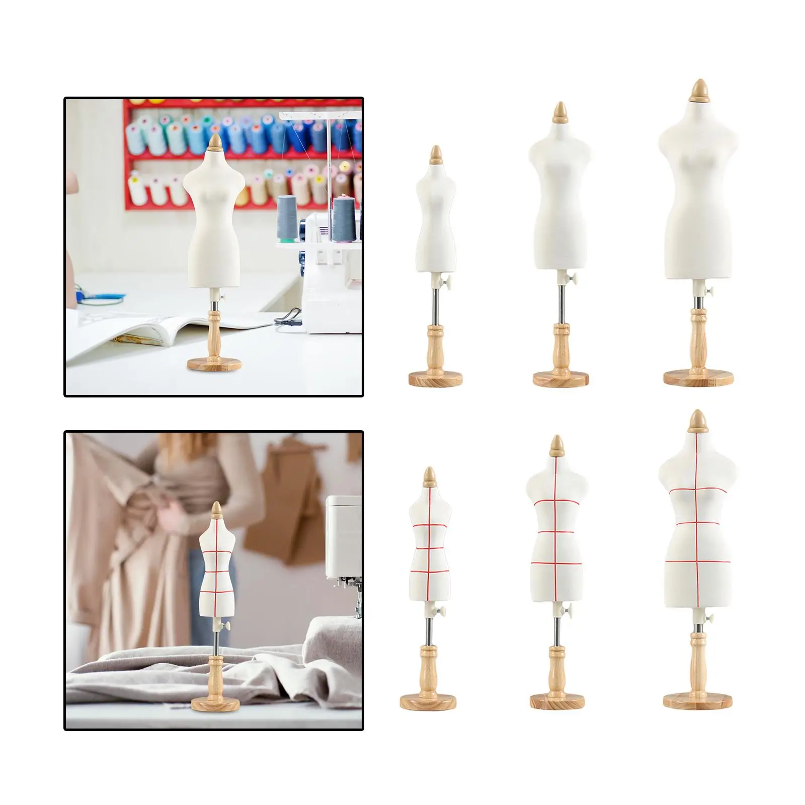 

Mini Dress Form Miniature Sewing Mannequin Tailor Form Dressmaker Dummy for Jewelry Display Sewing Not Adult Full Size
