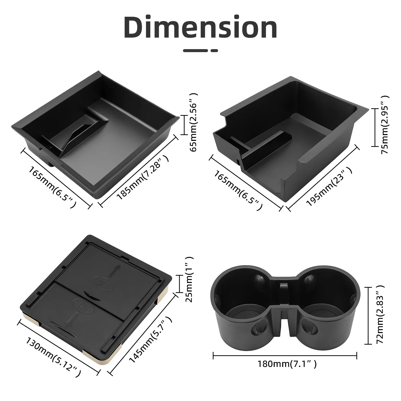 Center Console Bandejas para Tesla Modelo 3 Y, Sob O Assento Caixa De Armazenamento, Braço Escondido Caixas, Suporte De Copo, Highland Organizador, Acessórios
