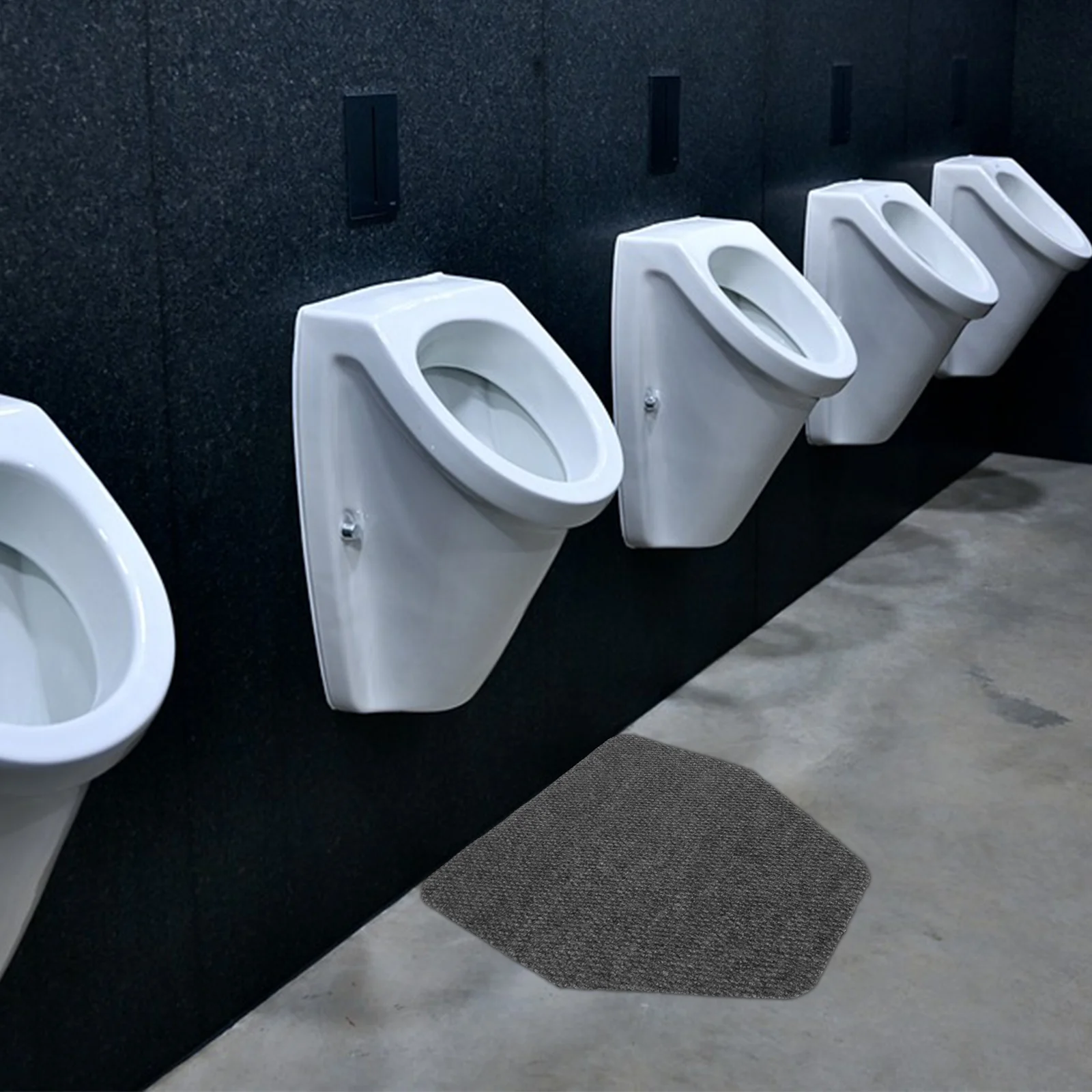 

Dark Grey Men Urinal Mats Nonslip Bathroom Floor Absorbent Urinal Mats for Restroom Floor Protection Toilet Urine Mat