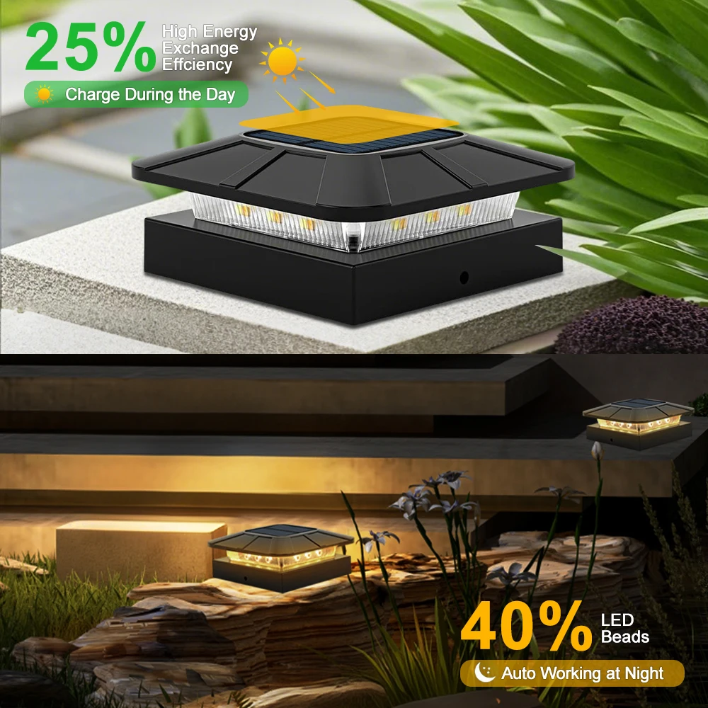 Solar Fench Post Cap Lights 3 - đánh giá và giá Solar Post Cap Light 4X4