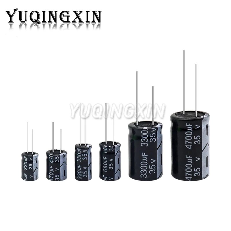 35V Aluminum Electrolytic Capacitor 10UF 22UF 47UF 100UF 220UF 470UF 680UF 1000UF 2200UF 3300UF 4700UF 10000UF 22000UF 47000UF