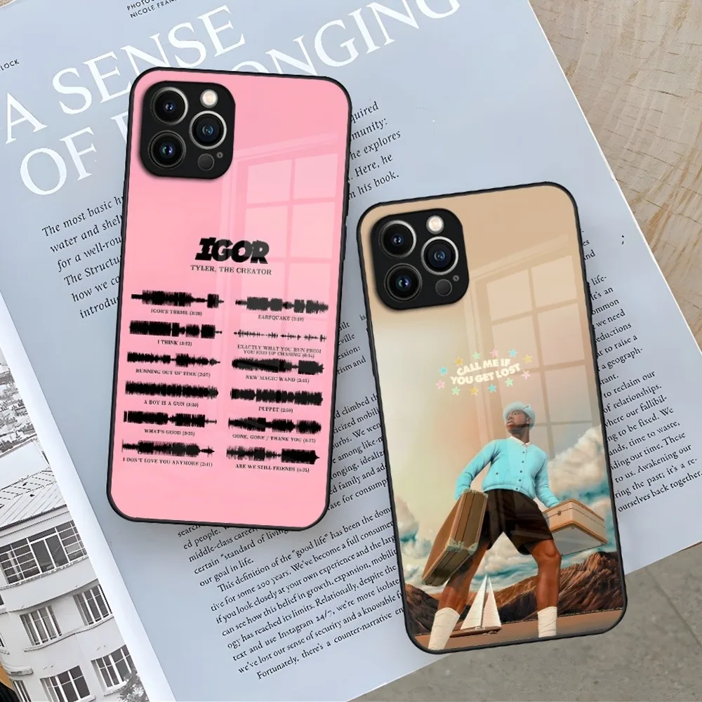 Tyler The Creator IGOR Art  Phone Case for Iphone 15 14 12 11 13 Pro Max Mini X Xr Xs Se 8 Puls glass