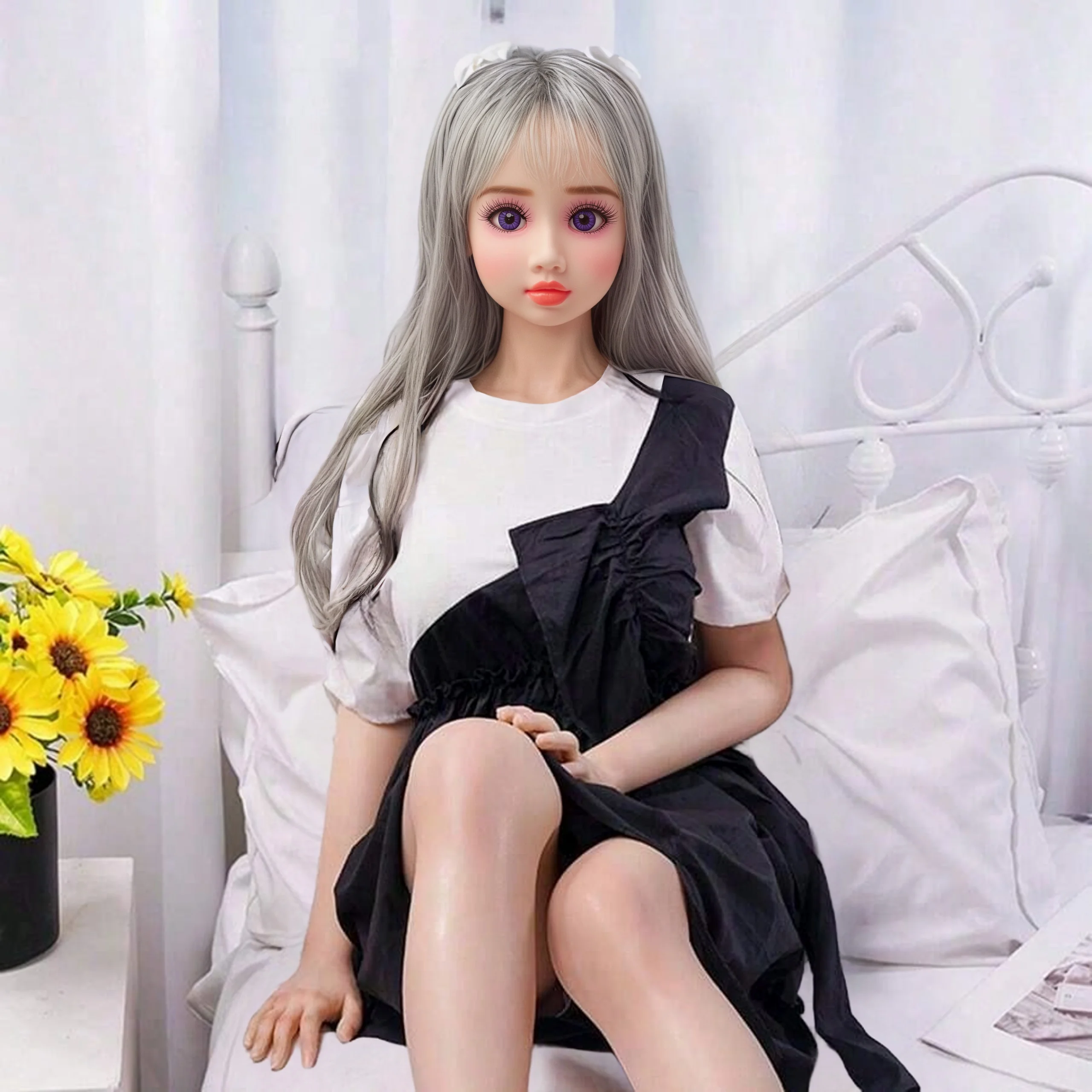 ตุ๊กตาอนิเมะขนาด 70 ซม./100 ซม. แฟนสาวที่สมบูรณ์แบบ หัวถอดได้พร้อมวิกผม ตัวปรับขนาดได้ ทำจากวัสดุ TPE นุ่ม (ไม่มีเสื้อผ้า)