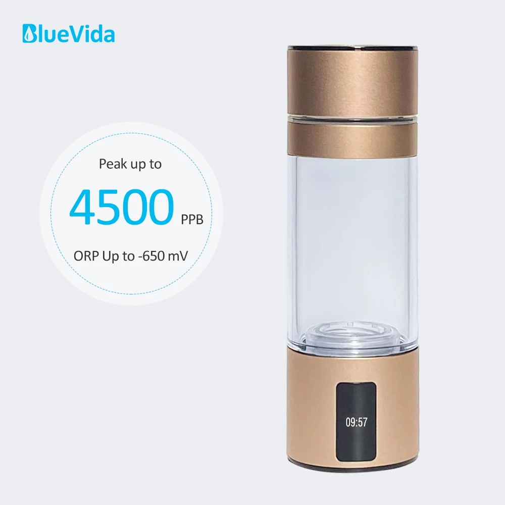 Генератор водородной воды bluавто Max 4500ppb DuPont N117 SPE/PEM, супер антиоксидант, ОВП, Can Breath H2 с набором для носа