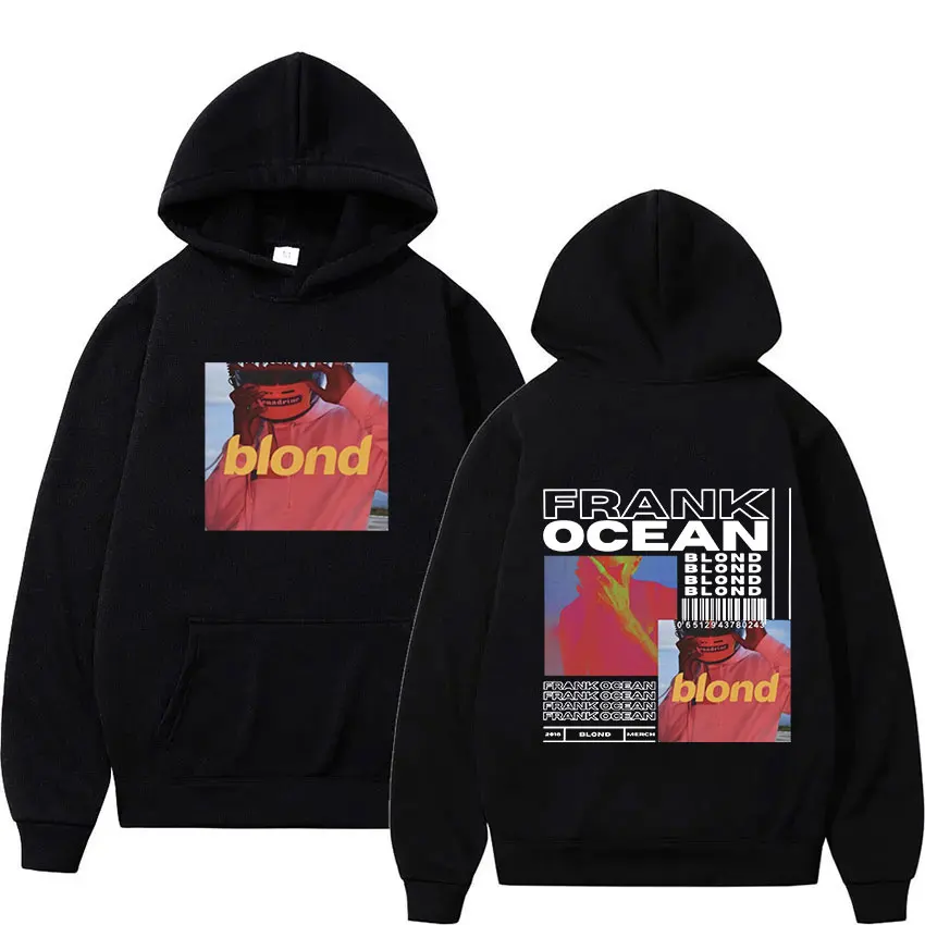 Rapper Frank Retro Grafik Hoodie Neues Album Hip Hop Blond Pullover Sweatshirt Männer Frauen Mode Ozean Übergroße Hoody Streetwear