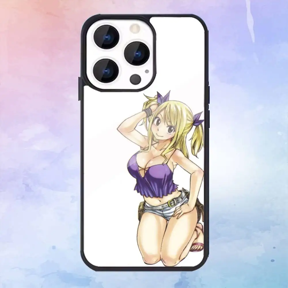 Чехол для телефона Fairy Tail Lucy Heartfilia для iPhone16,15,14,13,12,11,Pro, для магнитного матового прозрачного 5G