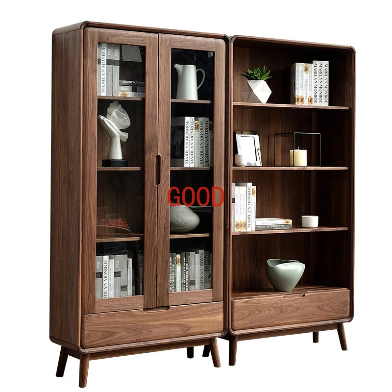 

Открытая книжная полка с дверью, напольный книжный шкаф, сборный шкаф, шкаф для гостиной