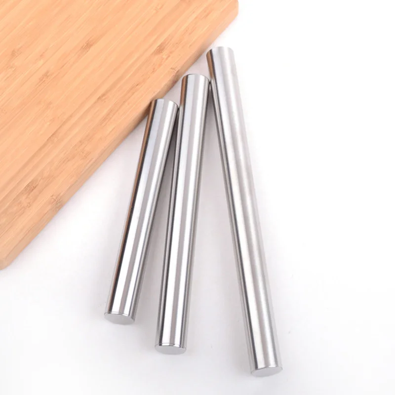 Edelstahl Nudelholz Backen Brot Gebäck Roller Antihaft-Backwerkzeug Kochen Pizza Cookie Cannoli Tubes Küchenutensilien – Detail 2