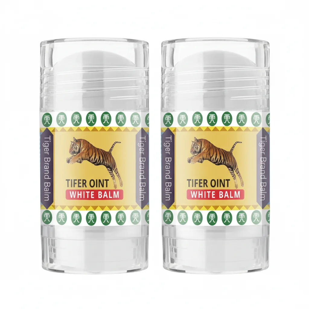 Tiger Body Massage Cream Stick, bevat een mengsel van vitamine E en olijfolie, diep hydraterend, eenvoudig aan te brengen, niet vettig