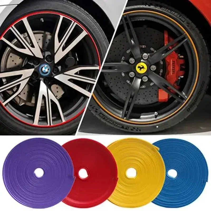 

8M Universal Car Rim Protect Strip Wheel Edge Protector Car Wheel Sticker Tire Protection Care Covers Car Styling