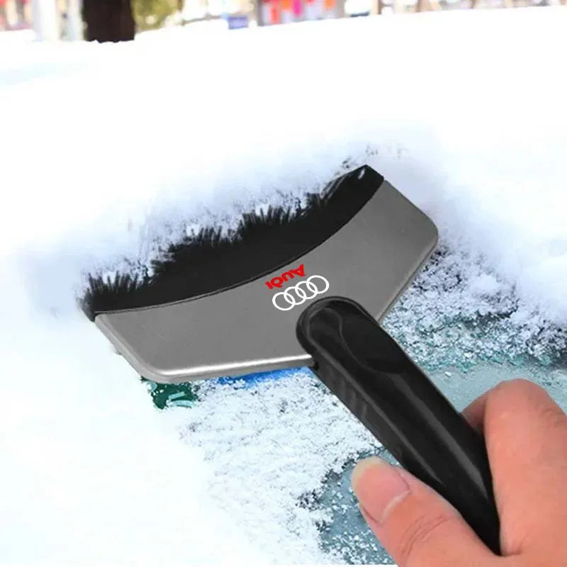 Car Snow Brush Cleaning Shovel Glass Ice Scrapers Tool Accessories For Audi SLine A3 A4 A5 A6 A7 A8 Q3 Q5 RS3 RS4 RS5 RS6 S3 S4