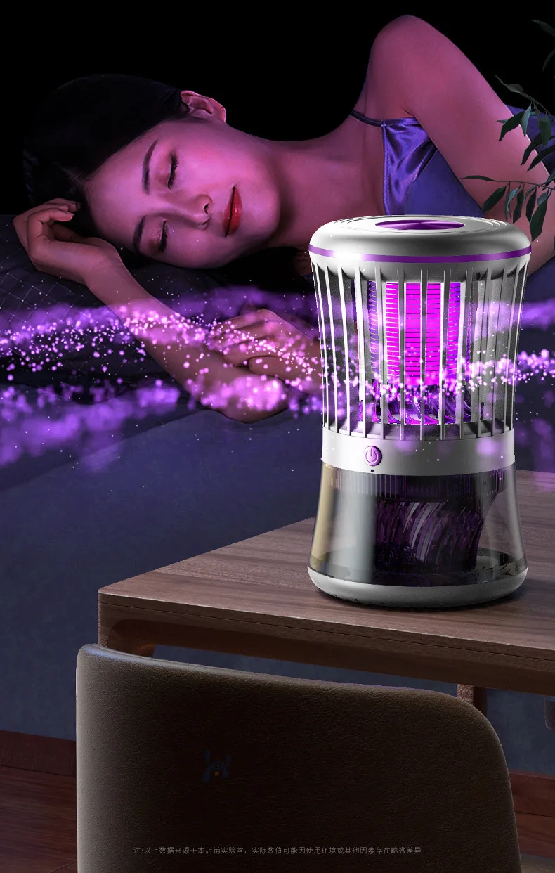 TINSOL 2-in-1 Elektrische Mückenkiller-Lampe 3000V Saugmückentrapper Typ-C Betrieben UV-Licht Mückenattraktor – Detail 17