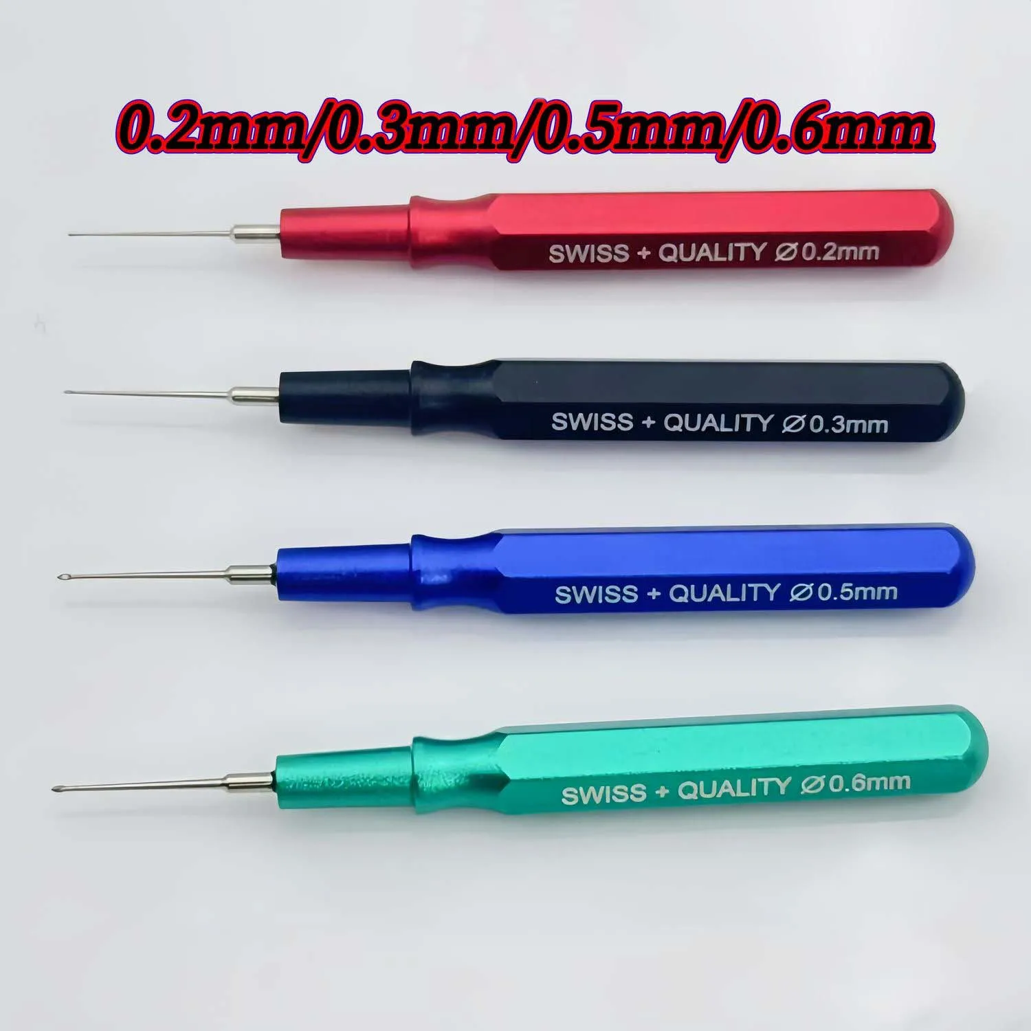 Precision Watch Repairing Oil Pen Set of 4 Metal Pointing Pens for Watch Maintenance HongYuan Clock Making Tools