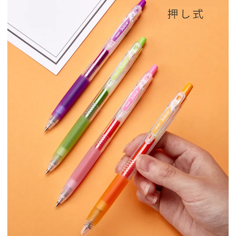 0.5mm Pilot Baile Juice Pen Set Color Press Neutral Pen Student Notes Drawing Hand Account Speed Drying Water Pen 6 Piec/12 Piec
