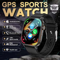 DATEOY QX17 GPS Smart Watch 2.01” HD Display 178+ Sports Modes 5-in-1 GNSS Voice Assistant IP68 Waterproof BT Call Smartwatch