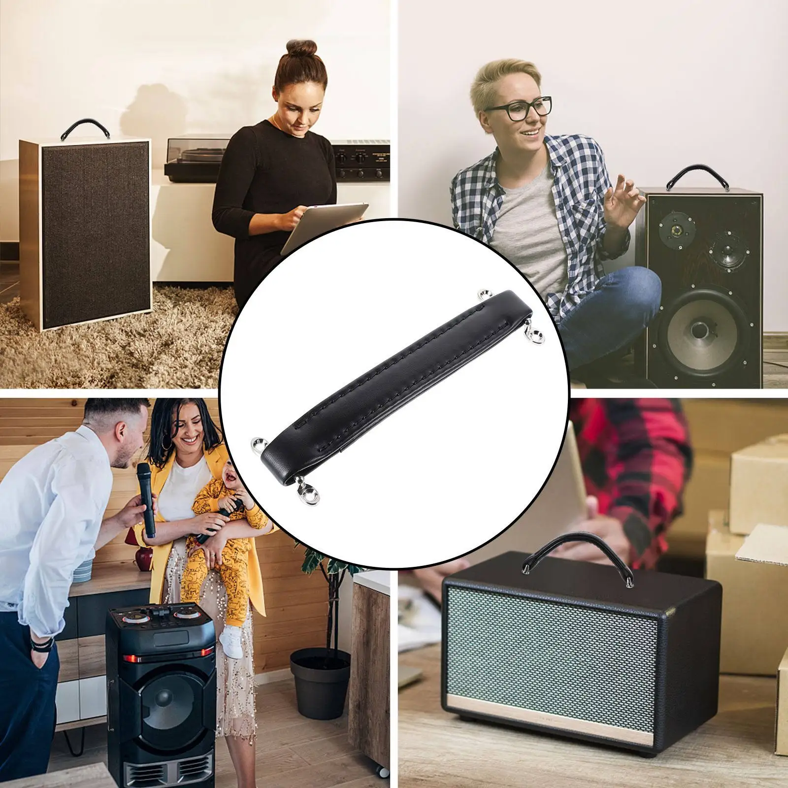 Sturdy Guitar Amplifier Handle Strap Reinforced Steel Bar for Amp Speaker Cabinet Instrument Parts Instrument Tool