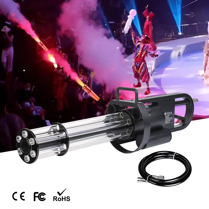 

Special Effects CO2 Jet Gun LED Dj Gun Co2 Jet Machine Gatling Gun for Club Party