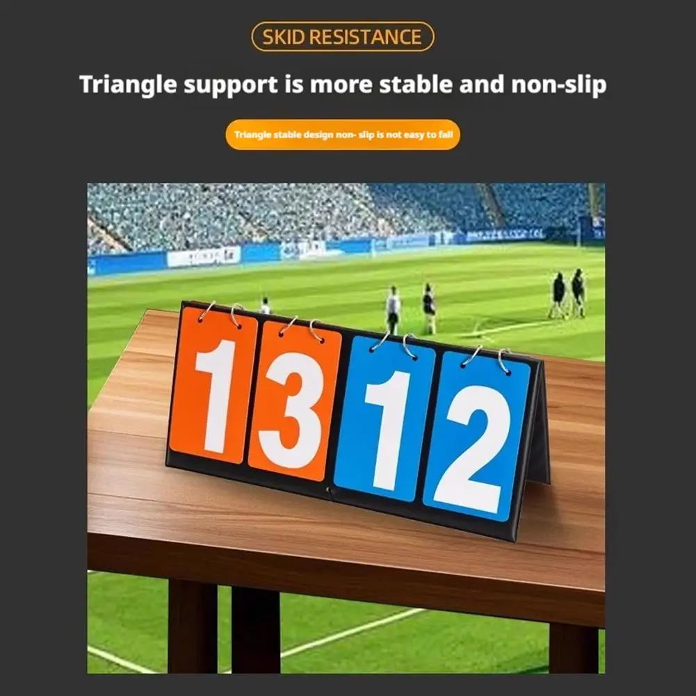 4-Digit Scoreboard Sports Competition Scoreboard for Table Tennis Basketball Badminton Football Volleyball Referee Score Board