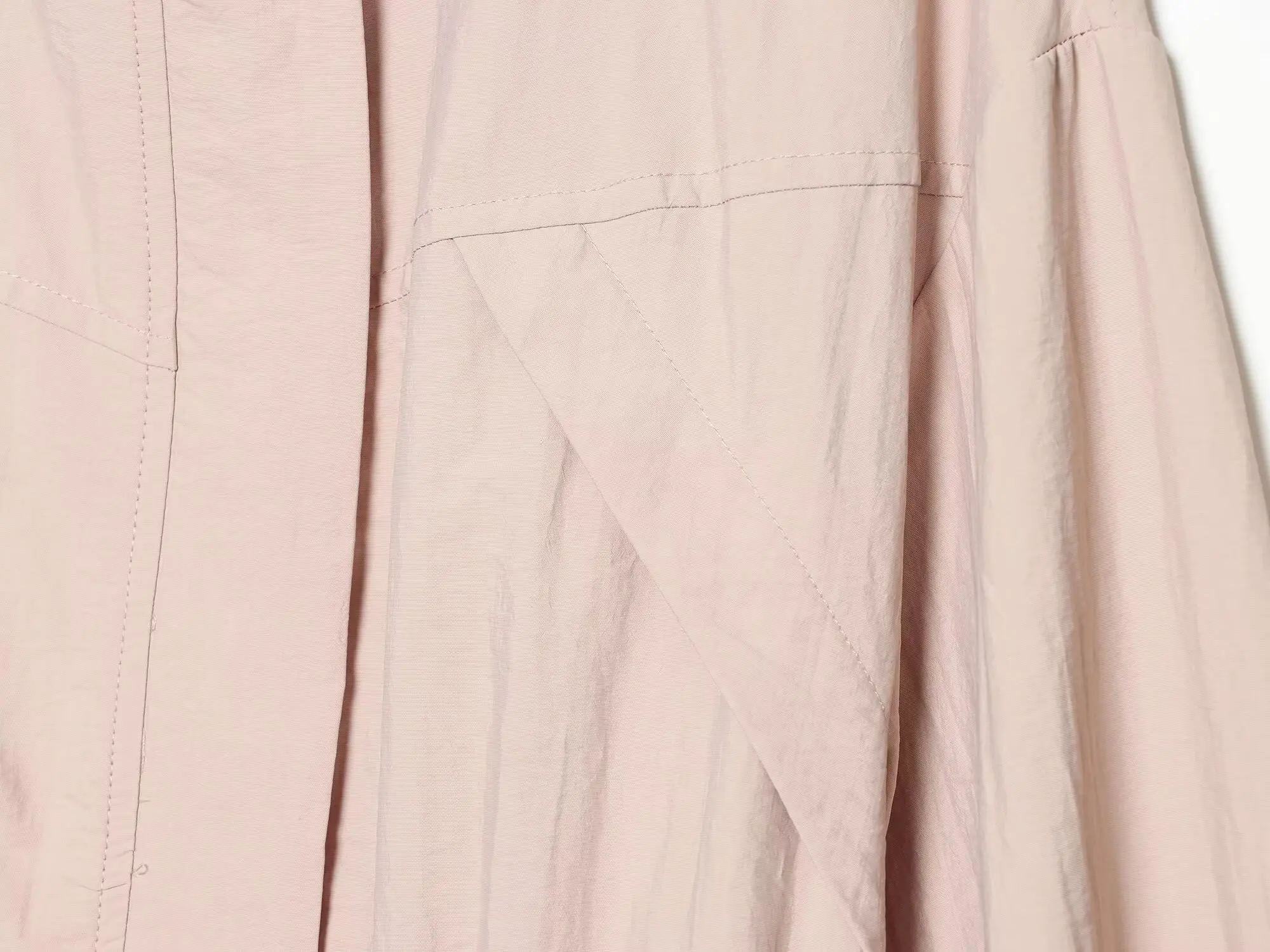 Women Stand Elegant Pink Trench Jacket Spring Fall Female Waist Drawstring Long Sleeved Pockets Coats Lady Casual Loose Jackets - view 4