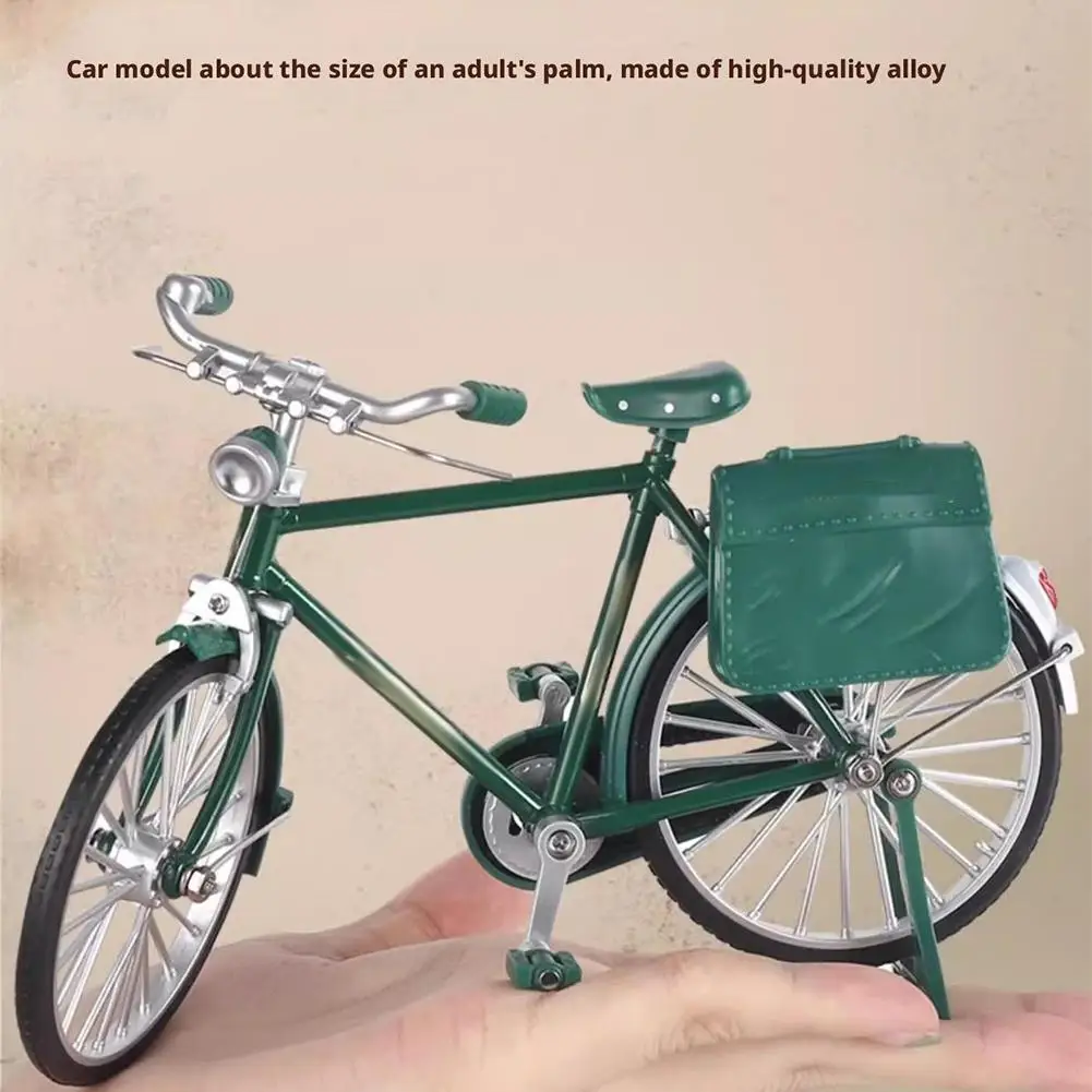 Simulation Retro 28 Metal Die-cast Bicycle Model Creative DIY Home Decoration Assembled 28 Bicycle DIY Model Ornaments Toy