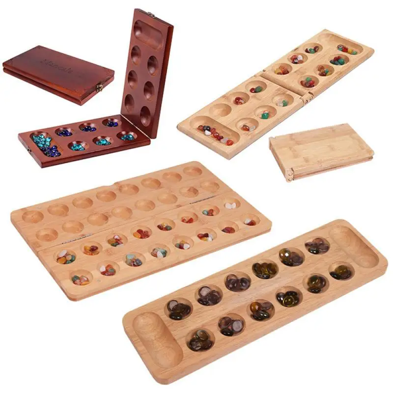 

Childrens Puzzle Chess Thinking Puzzle Game Solid Wood African Chess Children Board Strategy Game Pine Gem Chess Kids Toys