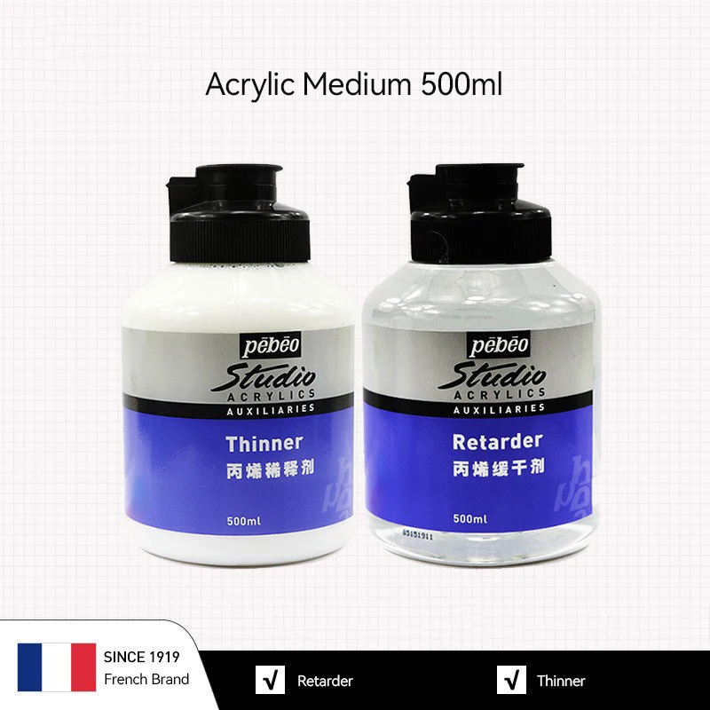 Acrylic Paint Special Blend Liquid Retarder Diluent 75/500ml Gloss Matte Varnish for Stone Polishing Handmade DIY Pottery Glossy