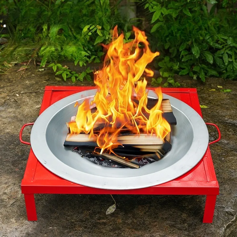 2026 New All-Season Home Fire Pit Outdoor Heating Stove Camping Portable Thickened Multi-Function Split BBQ Pit