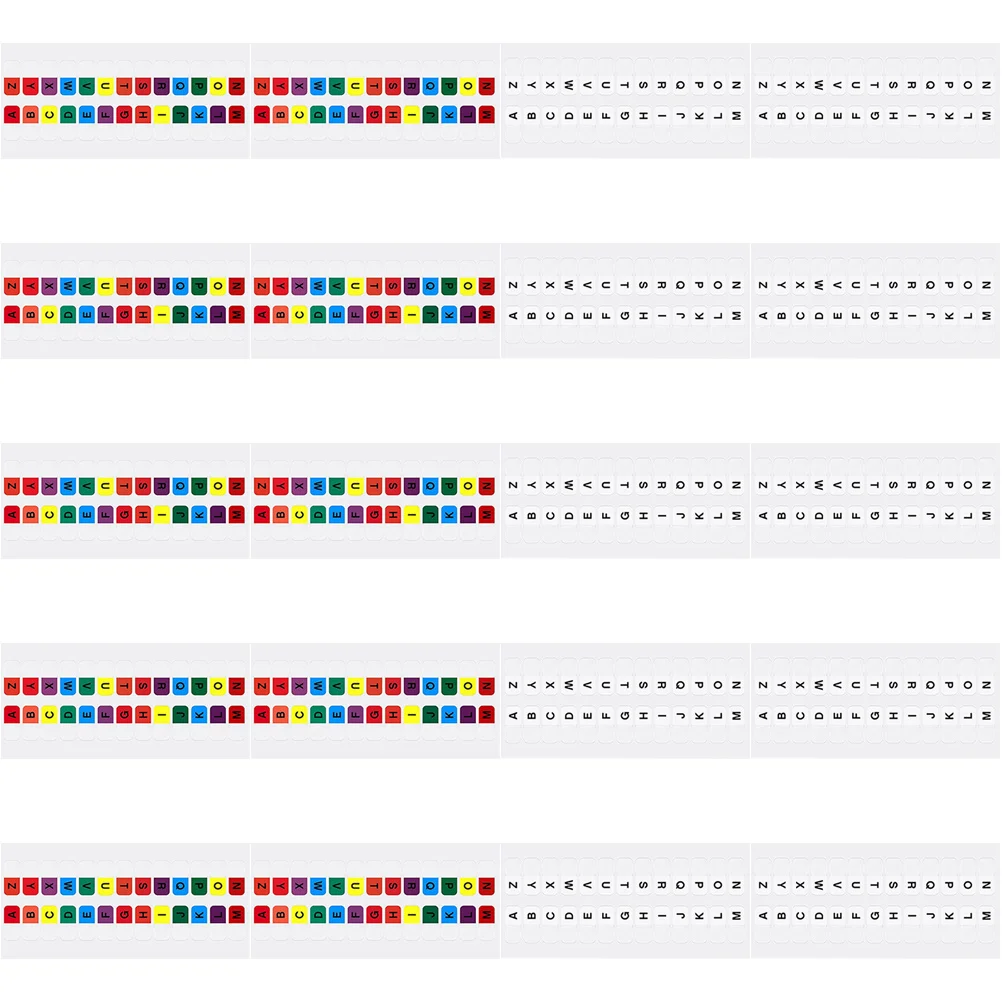 30 Sheets English Letters Page Tabs Index Sticker Reading Alphabet The Pet Student